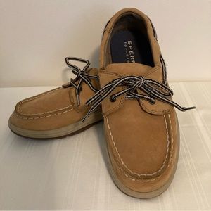 Speedy Top Sider Intrepid Boat Shoes Suede Leather Upper Size 2M